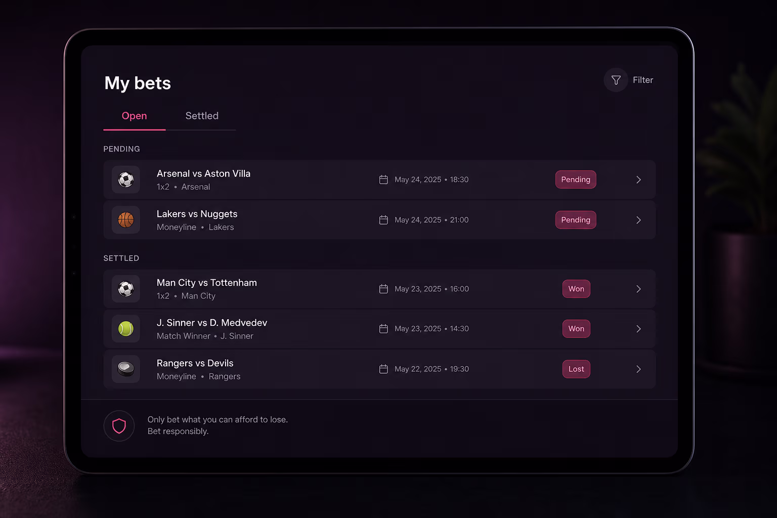 Sports Markets, Big Bets and Betting Highlights